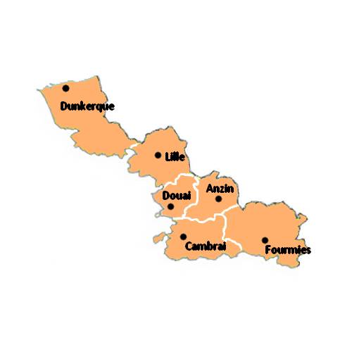 carte département 59