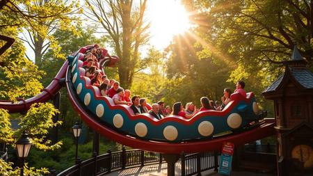 Une attraction emblématique du Parc Astérix à Plailly